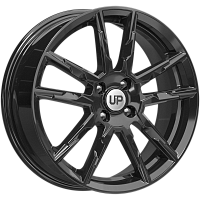 Литые диски Up107 (КС993) 6.500xR17 4x100 DIA60.1 ET43 New Black для Lada Aura