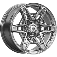 Литые диски Блэкберн (КС1129) 8.000xR17 6x139.7 DIA106.1 ET30 дарк платинум для Toyota Hilux