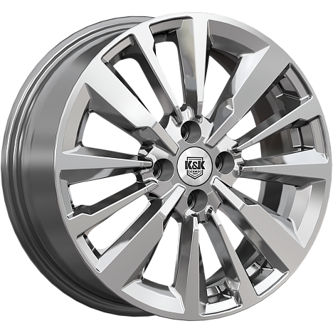 Эрман (КС997) 6.500xR16 4x100 DIA60.1 ET50 дарк платинум