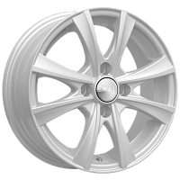 Литые диски МАЛЬТА (КЛ248) 5.500xR14 4x100 DIA67.1 ET45 белый для Toyota Yaris