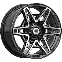 Литые диски Блэкберн (КС1129) 8.000xR17 6x139.7 DIA100.1 ET36 алмаз черный для Mitsubishi L200