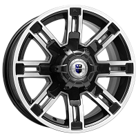 Литые диски Полюс (КС609М) 7.500xR16 6x139.7 DIA108.1 ET5 алмаз черный Литые диски Полюс (КС609М) 7.500xR16 6x139.7 DIA108.1 ET5 алмаз черный