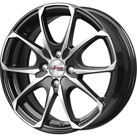 Такеши (КС877) 6.000xR16 4x100 DIA67.1 ET40 Блэк Джек