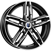 Литые диски Sayan (КС731М) 6.000xR16 5x100 DIA57.1 ET38 алмаз черный для Toyota Avensis