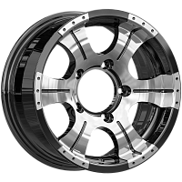 Литые диски Байконур (КС465М) 8.000xR16 6x139.7 DIA108.5 ET20 алмаз черный для Chevrolet Trailblazer
