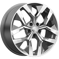 Литые диски ЛАМБЕРТ (КЛ370) 7.500xR18 5x108 DIA67.1 ET33 алмаз графит для Lancia Thesis