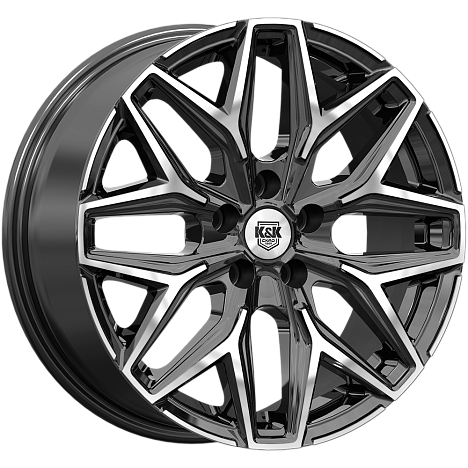 Ариус (КС1187) 7.000xR17 5x108 DIA60.1 ET33 алмаз черный