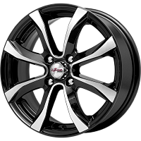 Литые диски Дайс (КС696) 6.000xR15 4x114.3 DIA67.1 ET45 Блэк Джек