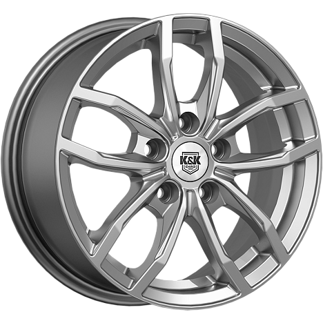Фрост (КС1048) 6.500xR15 5x100 DIA57.1 ET38 дарк платинум Фрост (КС1048) 6.500xR15 5x100 DIA57.1 ET38 дарк платинум