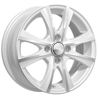 Литые диски МАЛЬТА (КЛ248) 5.500xR14 4x100 DIA67.1 ET45 алмаз-белый для Toyota Yaris