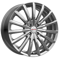 Литые диски Акцент (КС641) 5.500xR14 4x100 DIA67.1 ET39 дарк платинум для ZAZ