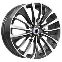 Литые диски Flanker (КС905) 6.500xR17 4x100 DIA67.1 ET37 алмаз черный для Nissan March Литые диски Flanker (КС905) 6.500xR17 4x100 DIA67.1 ET37 алмаз черный для Nissan March
