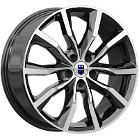 Литые диски Портер (КС906) 7.500xR18 5x114.3 DIA66.1 ET35 алмаз черный Литые диски Портер (КС906) 7.500xR18 5x114.3 DIA66.1 ET35 алмаз черный