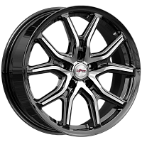 Литые диски Страйк (КС1080) 6.500xR17 5x114.3 DIA66.6 ET37 Блэк Джек для Renault Megane