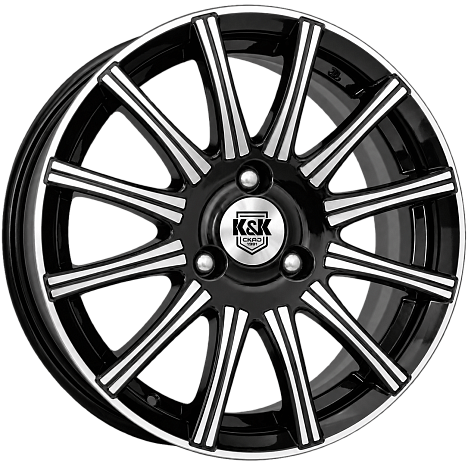 Сиеста (КС477) 5.000xR13 3x98 DIA60.2 ET35 алмаз черный Сиеста (КС477) 5.000xR13 3x98 DIA60.2 ET35 алмаз черный