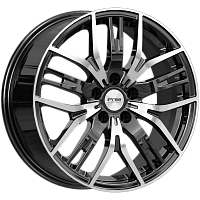 Литые диски Аскет (КС1072) 7.000xR17 5x100 DIA56.1 ET45 Блэк Джек