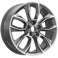 Литые диски КР001 (18_X-Trail T32) (КР001) 7.000xR18 5x114.3 DIA66.1 ET45 Diamond gloss graphite для Renault Laguna