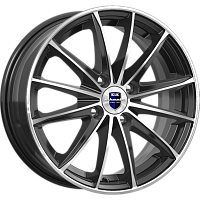 Литые диски Пойнт Бланк (КС884) 6.000xR15 4x100 DIA67.1 ET40 алмаз черный SK для Peugeot 107