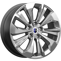 Литые диски Авиор (КС936) 7.000xR17 5x108 DIA63.35 ET50 брайт дарк платинум для Ford Grand C-Max