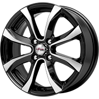 Литые диски Дайс (КС696) 6.000xR15 4x100 DIA67.1 ET38 Блэк Джек для SEAT Ibiza
