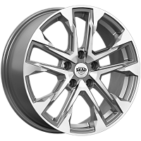Литые диски АТАКОР (КЛ376) 7.000xR17 5x100 DIA57.1 ET38 алмаз графит Литые диски АТАКОР (КЛ376) 7.000xR17 5x100 DIA57.1 ET38 алмаз графит