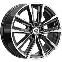 Литые диски Лацио (КС964) 7.500xR17 5x112 DIA66.6 ET35 алмаз черный для Infiniti Q30
