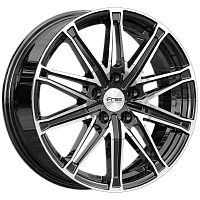 Литые диски Виар (КС1065) 6.500xR17 5x108 DIA60.1 ET33 Блэк Джек для Kaiyi X3 Pro