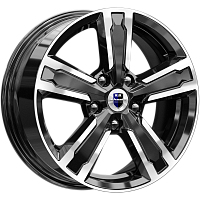 Литые диски Оклахома (КС998) 6.500xR16 5x112 DIA57.1 ET46 алмаз черный