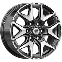 Литые диски Гангут (КС1176) 7.500xR18 6x114.3 DIA66.1 ET45 алмаз черный