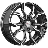 Литые диски Бохо (КС1037) 6.000xR15 4x100 DIA60.1 ET45 Блэк Джек для Hyundai Accent