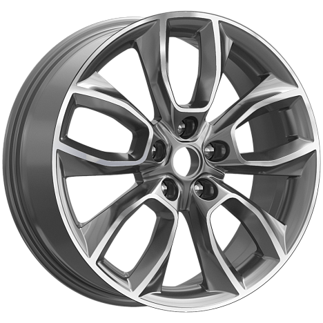 КР001 (18_Uni-S/Changan CS55 Plus/Belgee X70) (КР001) 7.000xR18 5x114.3 DIA60.1 ET45 Diamond gloss graphite