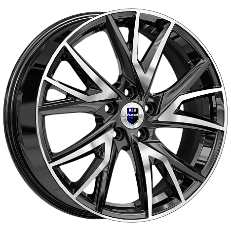 Кайлас (КС1054) 6.500xR18 5x114.3 DIA66.1 ET45 алмаз черный Кайлас (КС1054) 6.500xR18 5x114.3 DIA66.1 ET45 алмаз черный