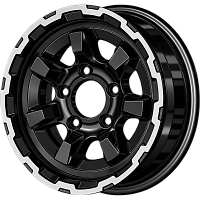 Литые диски Самур (КС1177) 7.000xR15 5x139.7 DIA98 ET15 черный бриллиант