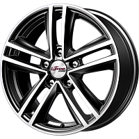 Литые диски Катар (КС885) 6.500xR16 5x114.3 DIA66.1 ET50 Блэк Джек для Lexus Is