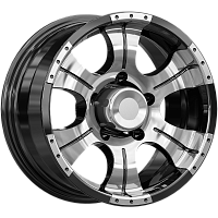 Литые диски Байконур (КС473) 7.000xR15 6x139.7 DIA110.1 ET-5 алмаз черный