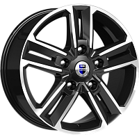 Литые диски Backfire (КС763М) 8.000xR18 5x114.3 DIA67.1 ET45 алмаз черный для KIA Sportage
