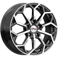 Литые диски Спейс-Нидл (КС1000) 6.500xR16 5x100 DIA67.1 ET38 Блэк Джек для SEAT Cordoba