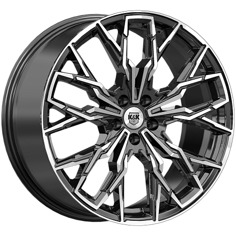 Элерон (КС1168) 9.000xR20 5x114.3 DIA67.1 ET50 алмаз черный Элерон (КС1168) 9.000xR20 5x114.3 DIA67.1 ET50 алмаз черный