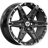 Литые диски Дистрикт (КС1159) 8.000xR18 6x114.3 DIA67.1 ET46 черный бриллиант