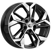 Литые диски КС1062 (ZV 17_Lifan_X70) (КС1062) 6.500xR17 5x114.3 DIA67.1 ET35 алмаз черный для Toyota Kluger