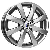 Литые диски Джемини (КС617) 6.000xR15 4x100 DIA67.1 ET38 дарк платинум для SEAT Ibiza
