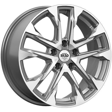 АТАКОР (КЛ376) 7.000xR17 5x100 DIA67.1 ET45 алмаз графит
