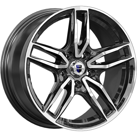 Бартон (КС1110) 8.000xR17 5x120 DIA72.6 ET34 алмаз черный