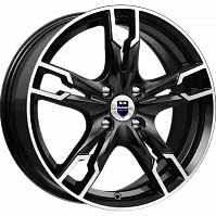 Литые диски Солар-оригинал (КС875) (КС875) 7.000xR17 4x100 DIA60.1 ET43 алмаз черный SK для Lada Xray Cross